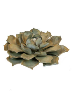 Desert Steel Blue Rose Succulent Sculpture -Garden Supply Store 8610763 01v desert steel blue rose succulent small