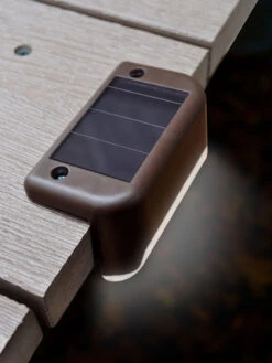 Solar Powered Deck Light, Pack Of 4 6 Solar Powered Deck Light, Pack Of 4 -Garden Supply Store 8611346 02v