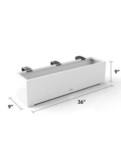 Veradek Metallic Series Railing Planters 29 Veradek Metallic Series Railing Planters -Garden Supply Store 8611610 28v