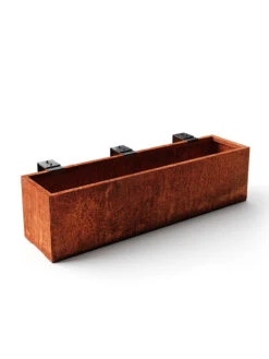 Veradek Metallic Series Corten Steel Railing Planters 12 Veradek Metallic Series Corten Steel Railing Planters -Garden Supply Store 8611611 05v