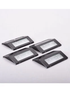 MAXSA® Solar-Powered Metal Deck Light, Set Of 4 14 MAXSA® Solar-Powered Metal Deck Light, Set Of 4 -Garden Supply Store 8611691 bz 04v