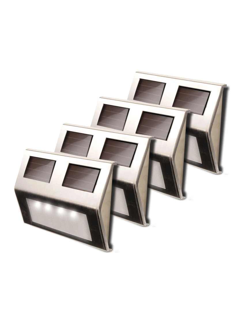 MAXSA® Solar-Powered Metal Deck Light, Set Of 4 8 MAXSA® Solar-Powered Metal Deck Light, Set Of 4 - Image 8