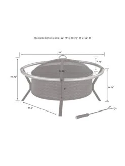 Crosley Yuma Firepit -Garden Supply Store 8611946 07v