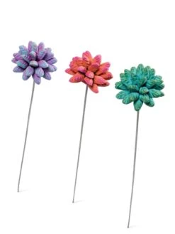 Dahlia Flower Garden Stakes Set -Garden Supply Store 8612055 5954 tif