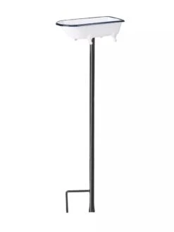 White Enamel Bathtub Birdbath 8 White Enamel Bathtub Birdbath -Garden Supply Store 8612266 03V jpeg