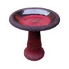 Exaco Enduro Clay Scroll Vine Birdbath