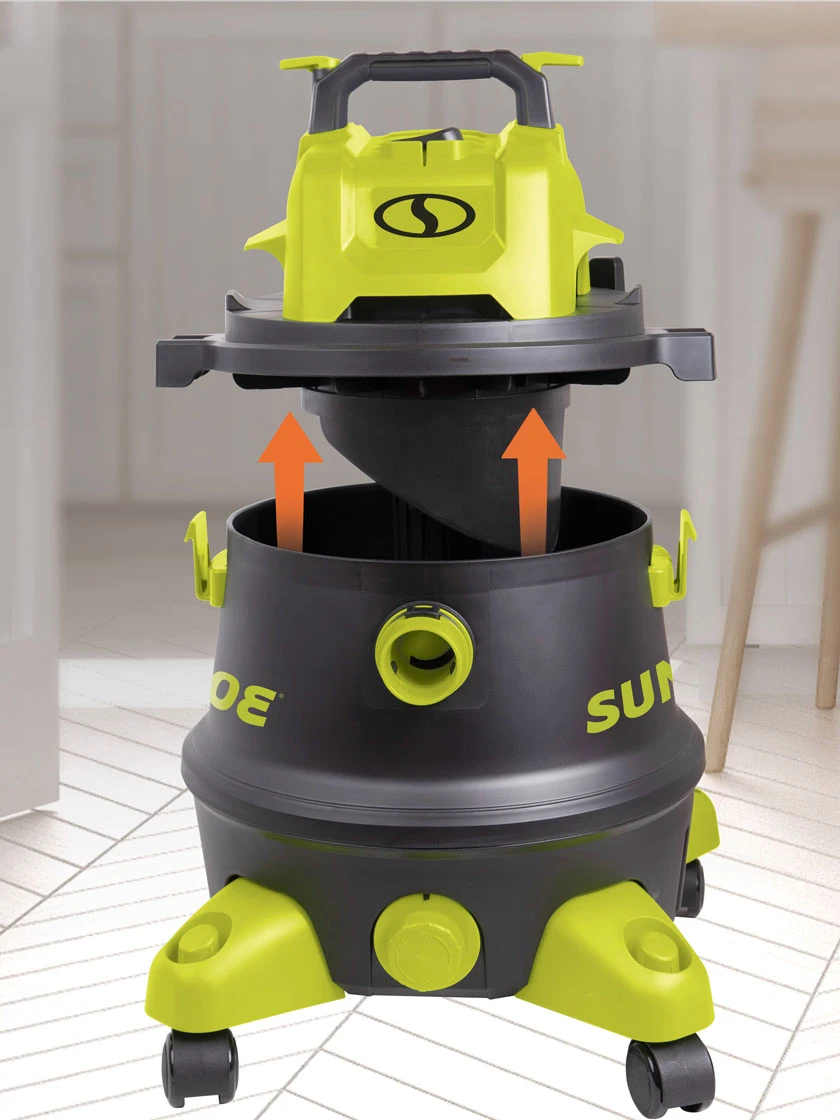 Sun Joe® 8-Gal 1200W 6.5 Pk HP Wet/Dry Shop Vac, HEPA,w/Cleaning Attachments 3 Sun Joe® 8-Gal 1200W 6.5 Pk HP Wet/Dry Shop Vac, HEPA,w/Cleaning Attachments - Image 3