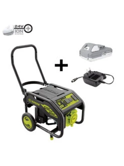 Sun Joe® 4,100/3,300-Running Watt Propane Powered Portable Generator W/24VBattery Starter -Garden Supply Store 8612525 01v