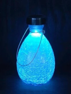 Achla Designs Solar Crackle Glass Vase Lantern -Garden Supply Store 8612529TL 01v tif