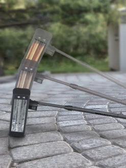 Sun Joe® 1500W Elec. Infrared OD Patio Heater, Adjust Ht. Range, W/Wall Bracket & Cover -Garden Supply Store 8612532 08v