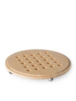 Bamboo Plant Caddy Round, 15.75" -Garden Supply Store 8612716 204 tif
