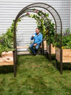 2’ X 4’ Arch Trellis For Planter Boxes 12 2’ X 4’ Arch Trellis For Planter Boxes -Garden Supply Store 8612976 0549