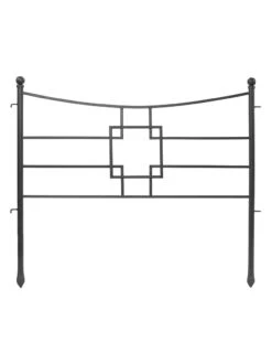 Achla Designs Square-on-Squares Fence Sections, Set Of 4 6 Achla Designs Square-on-Squares Fence Sections, Set Of 4 -Garden Supply Store 8612992 04v