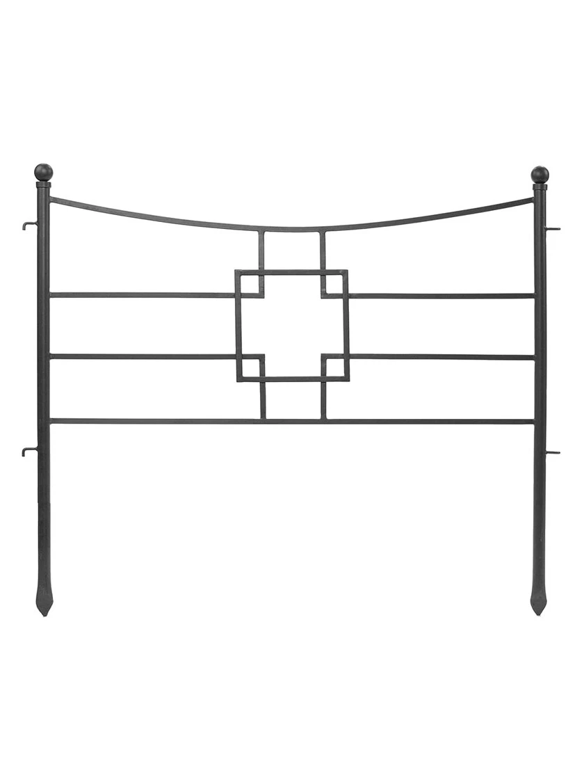Achla Designs Square-on-Squares Fence Sections, Set Of 4 3 Achla Designs Square-on-Squares Fence Sections, Set Of 4 - Image 3