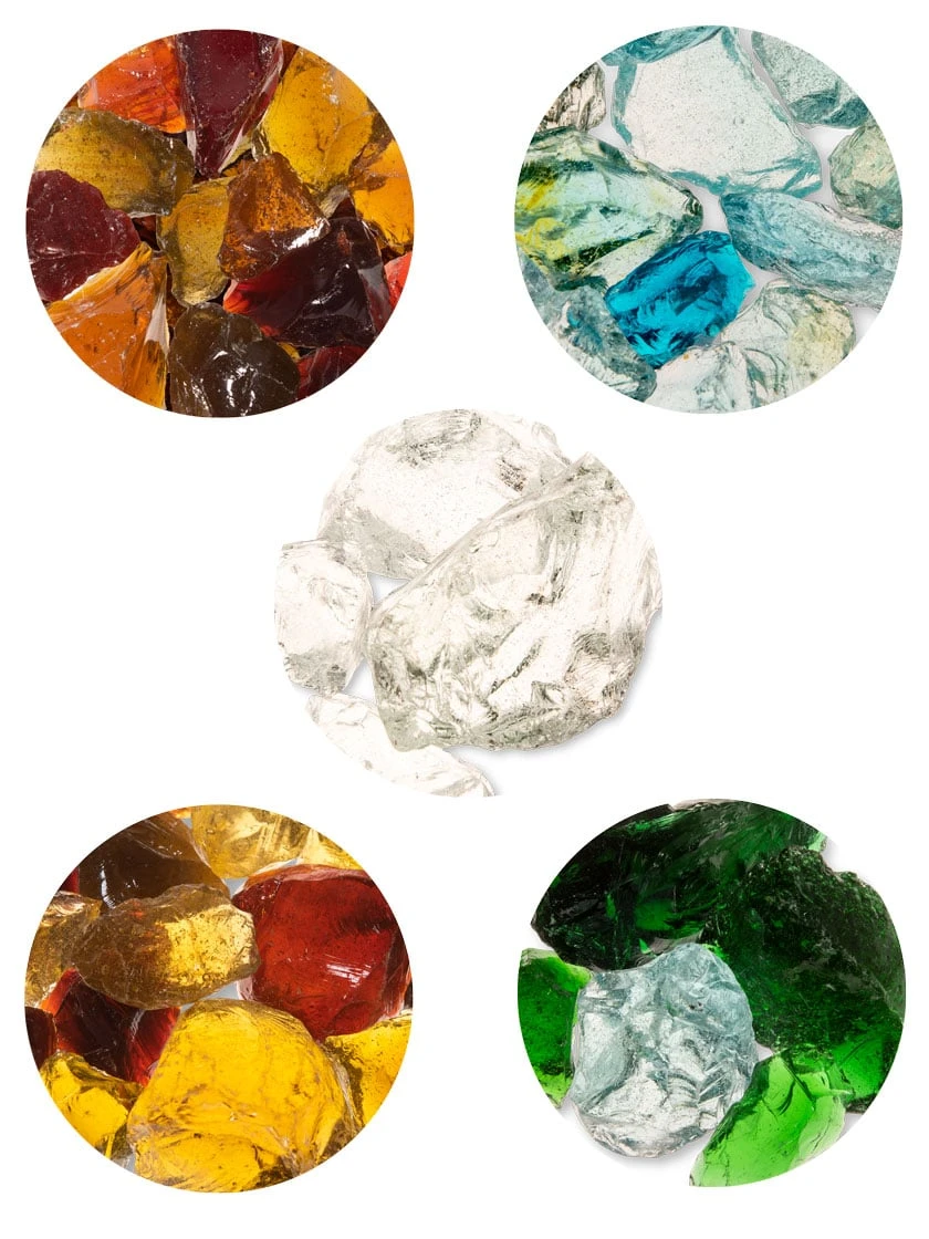 Landscape Glass Chunks Medium 1 Landscape Glass Chunks Medium