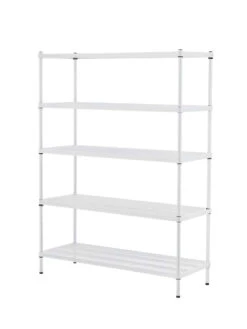 MeshWorks © 5 Tier Plant Shelving -Garden Supply Store 8613014 11v meshworks 5 tier plant shelf white