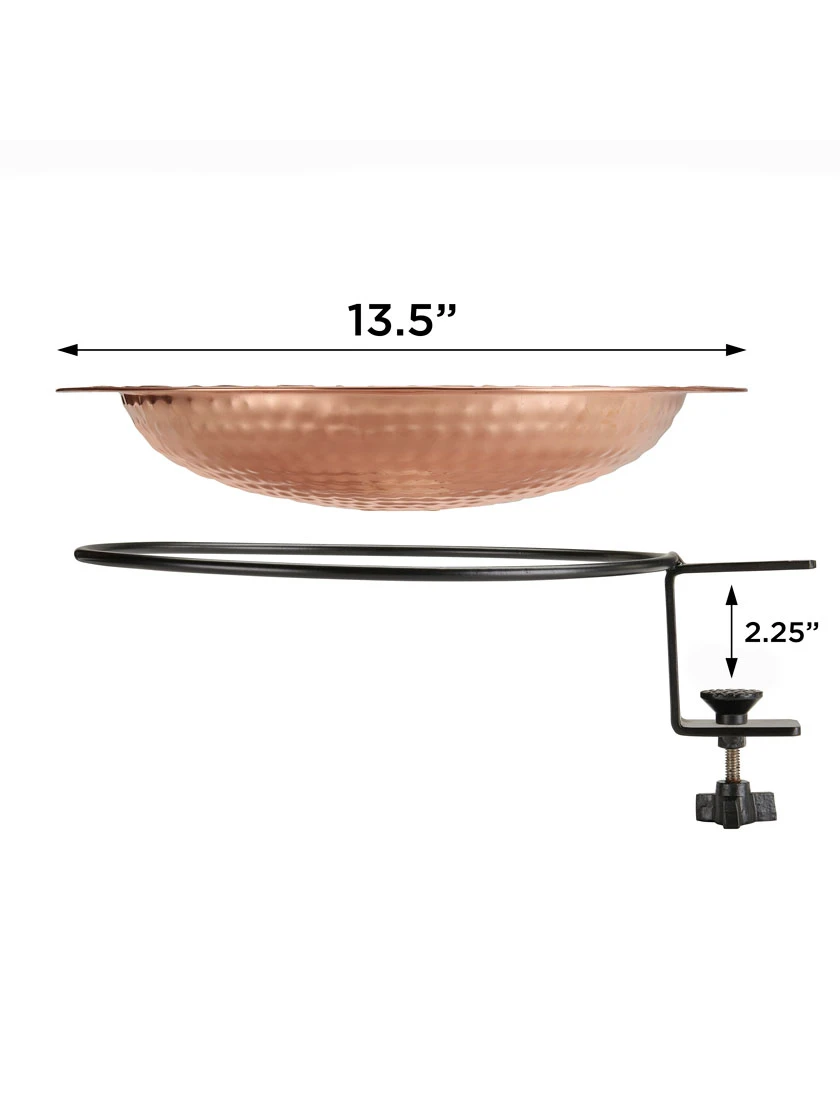 Pure Copper Bird Bath Deck Mount 5 Pure Copper Bird Bath Deck Mount - Image 5