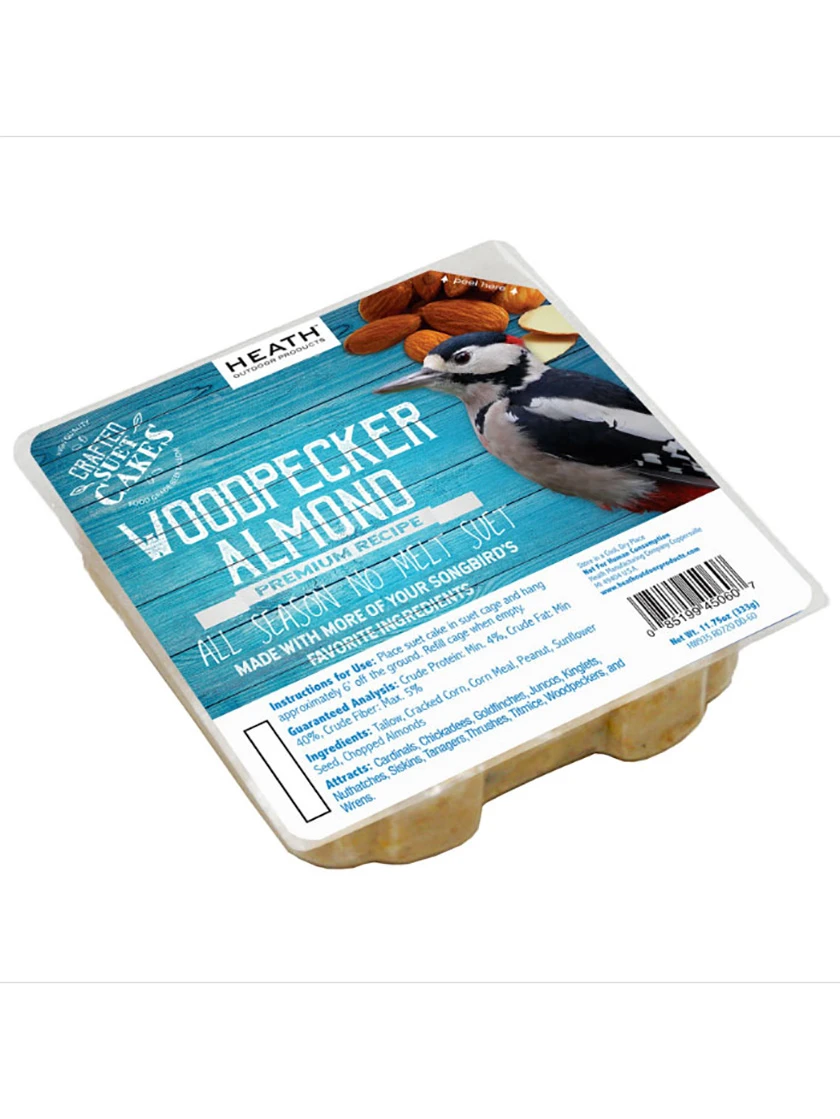 Woodpecker Almond Suet, 11.75 OZ, 12 Pack 1 Woodpecker Almond Suet, 11.75 OZ, 12 Pack