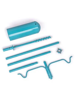 Color Pop 2 Arm Bird Feeder Pole Set With Squirrel Baffle -Garden Supply Store 8613786 05v