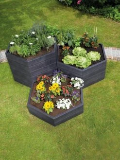Modular Hexagon Raised Bed Kit, 28.5" -Garden Supply Store 8614244 04V 1