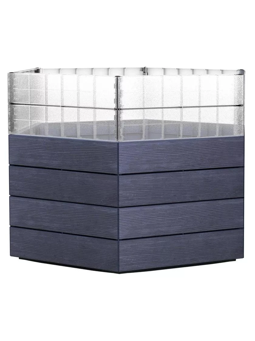 Modular Hexagon Raised Bed Kit With Translucent Panels, 21.5" 1 Modular Hexagon Raised Bed Kit With Translucent Panels, 21.5"