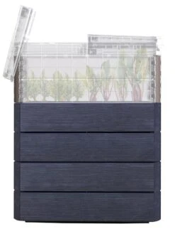 Modular Rectangular Raised Bed Kit With Translucent Panels & Lid -Garden Supply Store 8614250 01V