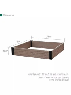 Essential Raised Garden Bed -Garden Supply Store 8614253 03V 3 4