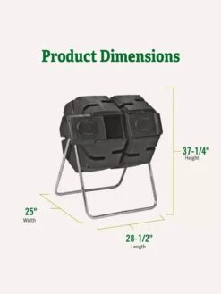 Dual-Batch Compost Tumbler 7 Dual-Batch Compost Tumbler -Garden Supply Store Dual Compost Bin 2